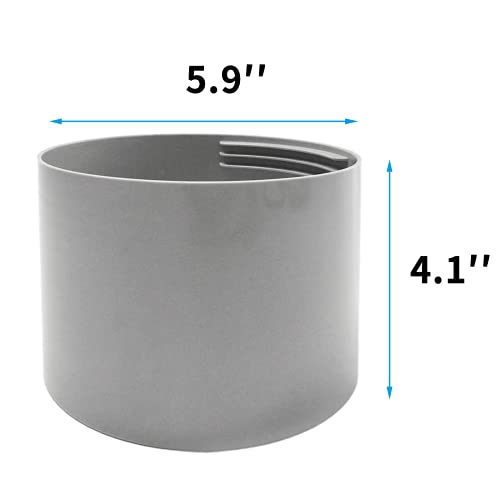 Qualward Air Conditioner Hose Extention Coupler 5.9 Inches, Portable AC Exhaust Vent Hose Connector Coupling Universal Fits Clockwise and Counter-Clockwise Thread Hose - Image 2