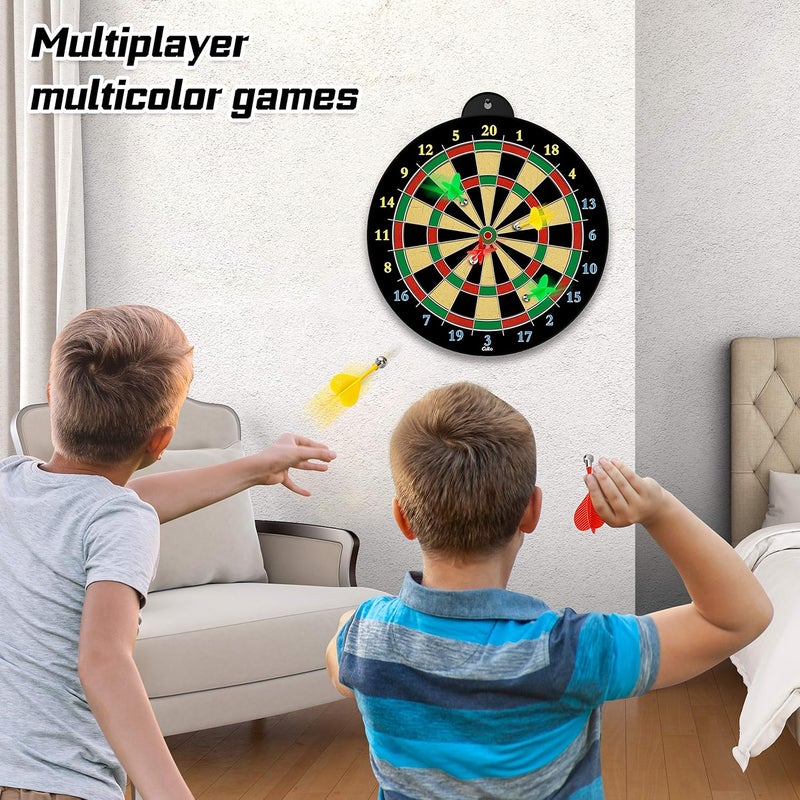 CUKU Magnetic Dart Board - 12pcs Magnetic Darts - Excellent Indoor Game and Party Games - Gifts for 5 6 7 8 9 10 11 12 Year Old Boy Kids - Image 5