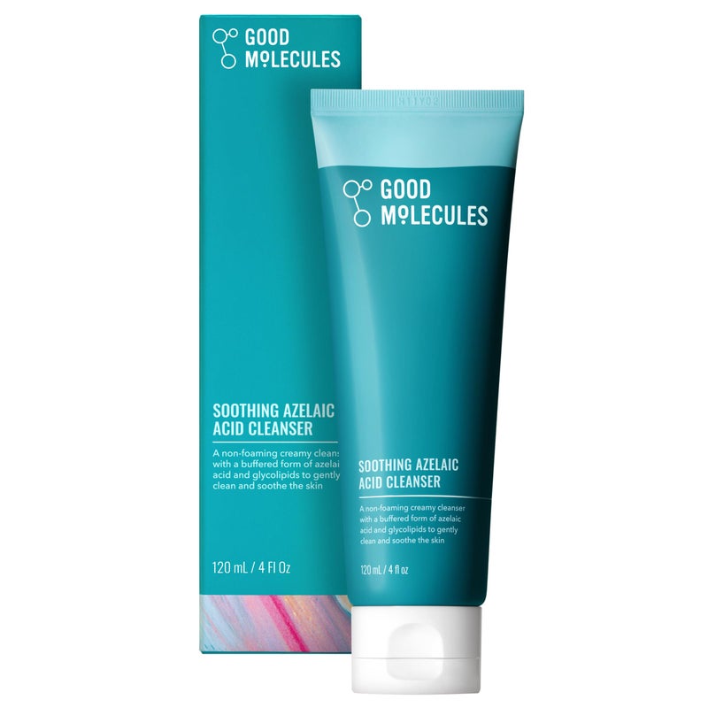 Good Molecules Soothing Azelaic Acid Cleanser â€“ Gentle Creamy Non-Foaming Face Wash for Oily & Sensitive Skin â€“ Vegan & Fragrance-Free â€“ 120 ml - Image 1