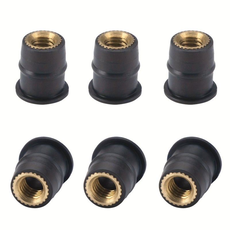 6pcs M5 Rubber Expansion Nuts for Motorcycle Windshields And Boats - Image 5