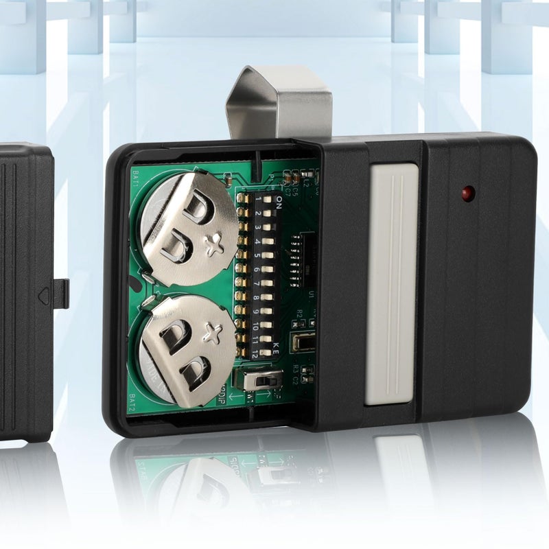 1 لجهاز Genie GT90-1 للتحكم عن بعد في باب المرآب متوافق مع Genie 9/12 Dip Switch فتحت باب المرآب عن بعد Genie 390MHZ بديل لفتحة الباب العلوية لـ MAT90/GT912/G220/AT90/Blue Max - Image 2