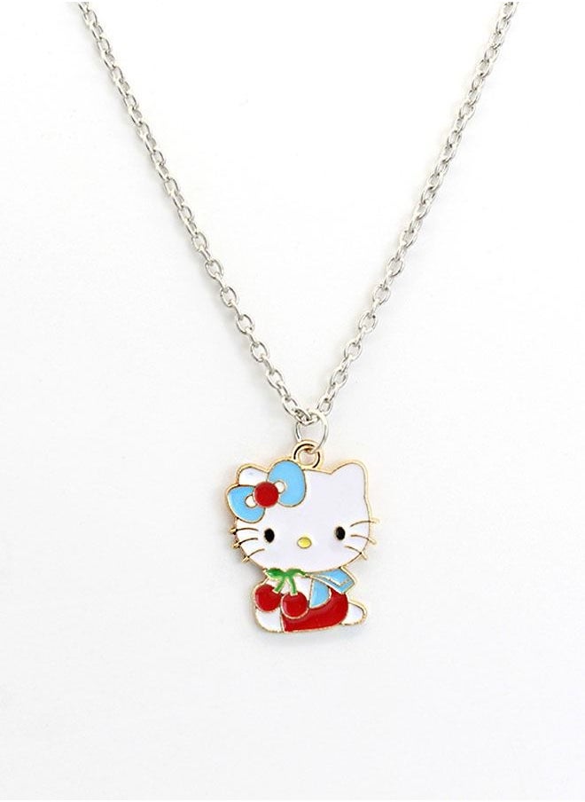 Hello Kitty Girl Lovely Necklace Red/Blue