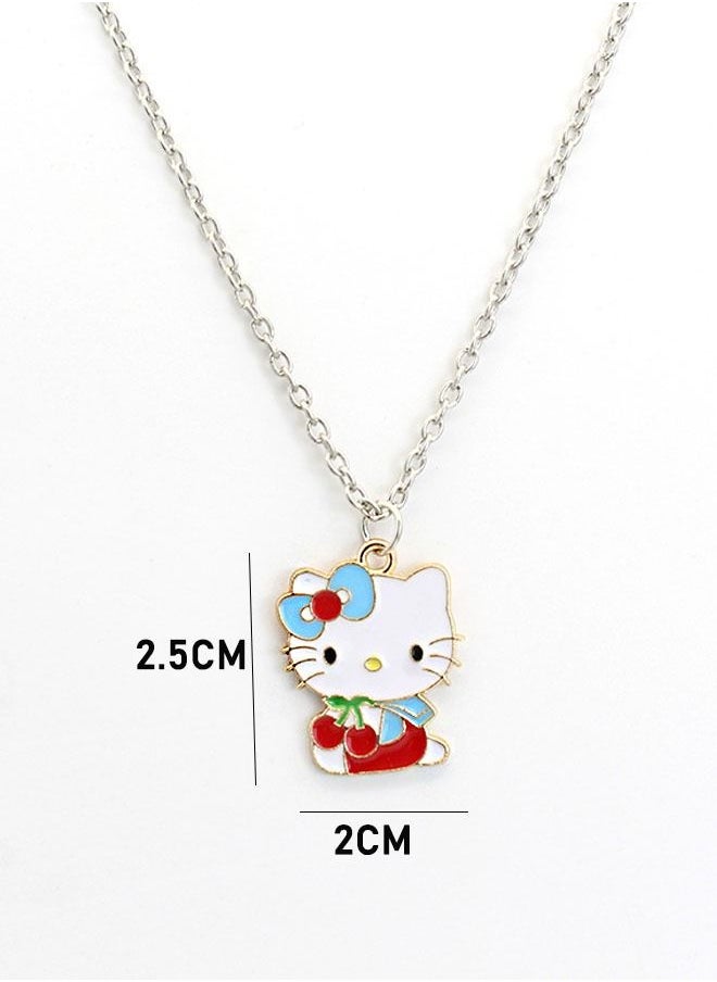 Hello Kitty Girl Lovely Necklace Red/Blue