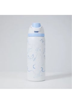 Owala Freesip Insulated Stainless Steel Water Bottle With Straw For Sports And Travel, Bpa-Free, 24-Ounce,Blue And White  - Image 3