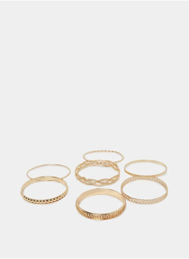 ستايلي Set of 7 - Textured Bracelets