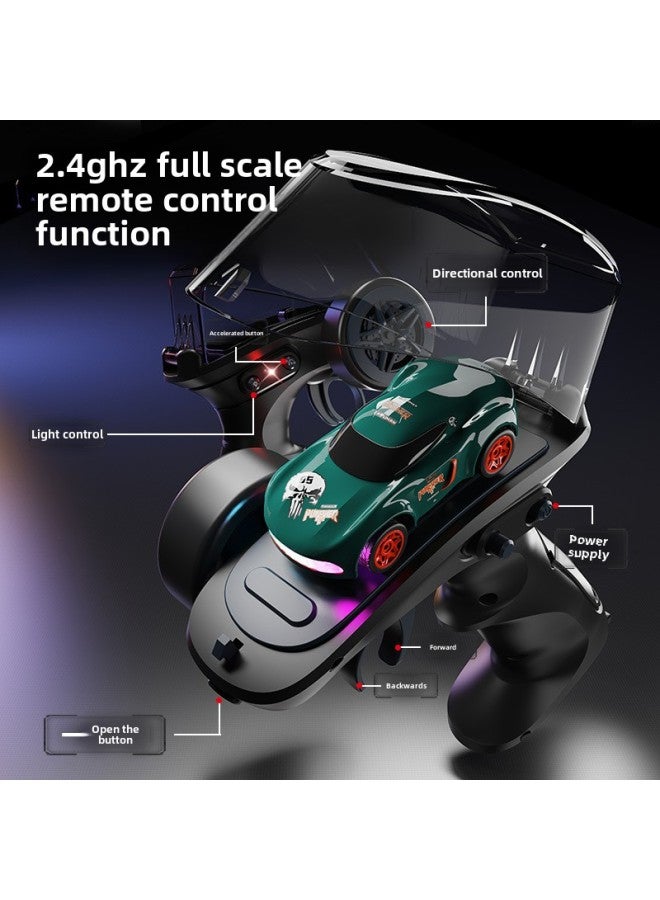 Jjrc Mini Desktop Drift Car 1:64 High Speed RC Remote Control Car 2.4G Wireless Remote Control Toy Car-Color:Laoli Blue (blue) - Image 4