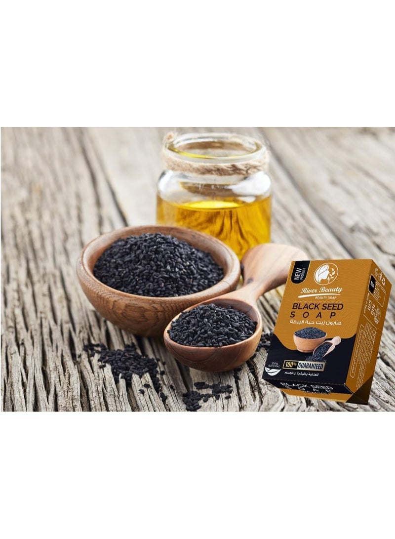 river beauty Soap Glycerin Natural  with Natural Black Seed Oil for Skin and Body Care from River Beauty, Rich in Natural Skin Nourishing Elements All Types Contain Vitamin A, B and E  - Image 3
