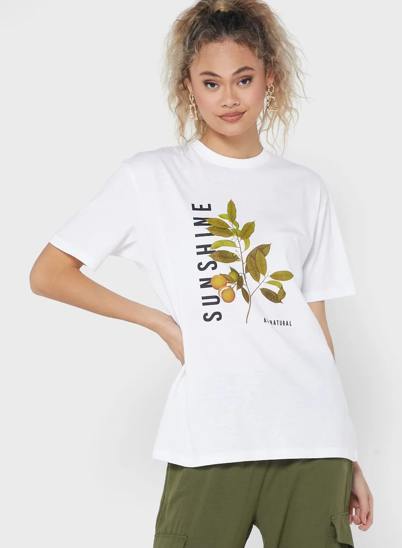 Ginger Graphic Oversized T-Shirt