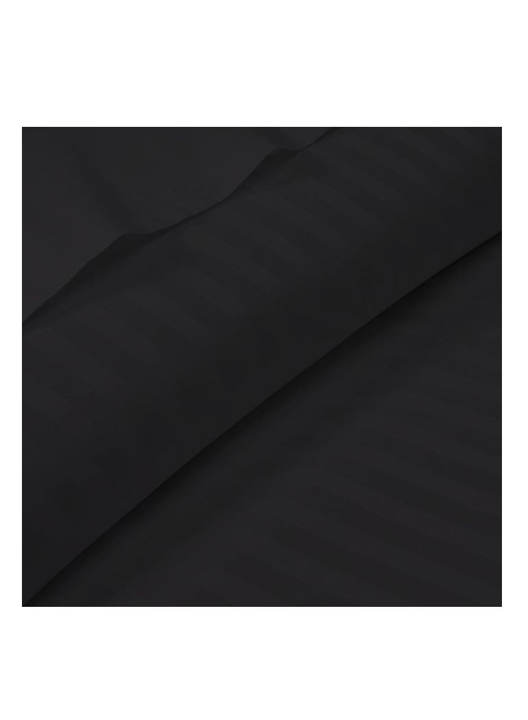 BYFT Tulip (Charcoal) King Size Duvet Cover with 1 cm Satin Stripe (245 x 265 + 30 Cm-Set of 1 Pc) 100% Cotton, Soft and Luxurious Hotel Quality Bed linen-300 TC  - Image 4
