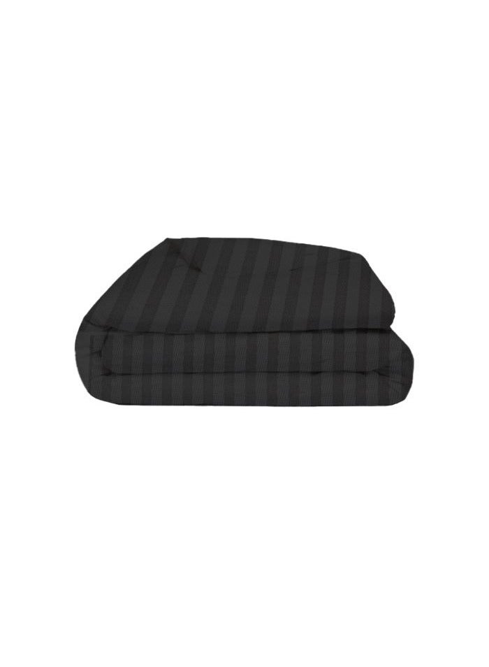 BYFT Tulip (Charcoal) King Size Duvet Cover with 1 cm Satin Stripe (245 x 265 + 30 Cm-Set of 1 Pc) 100% Cotton, Soft and Luxurious Hotel Quality Bed linen-300 TC  - Image 2
