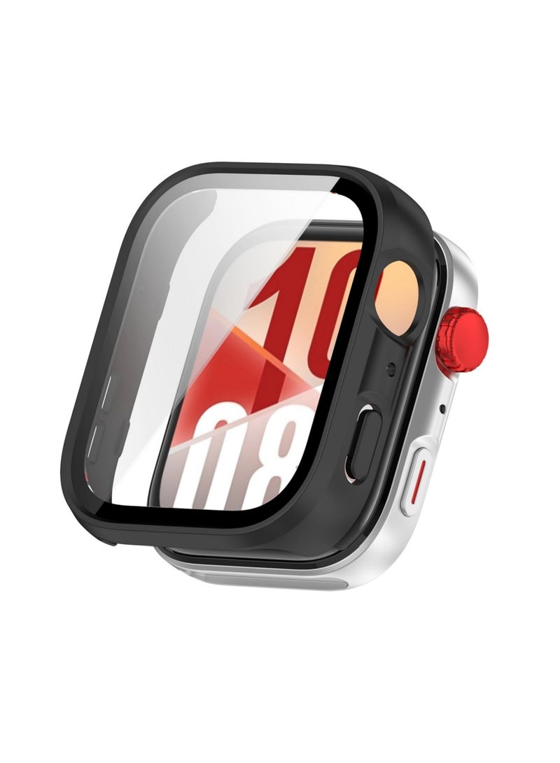 Aookay [2 Pack] Compatible with Huawei Watch Fit 4 Case with Built in Screen Protector, Anti-Scratch Full Protective Bumper Cover (Black Glossy) - Image 5