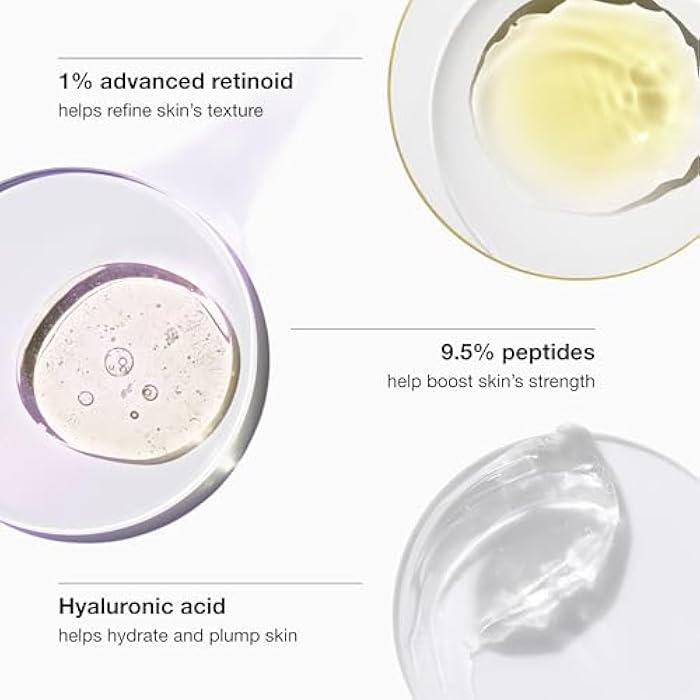 Clinique Smart Clinical Repair Wrinkle Correcting Anti Aging Face Serum With Hyaluronic Acid, Peptides + Advanced Retinoid Serum For All Skin Types | Hydrating - Image 3