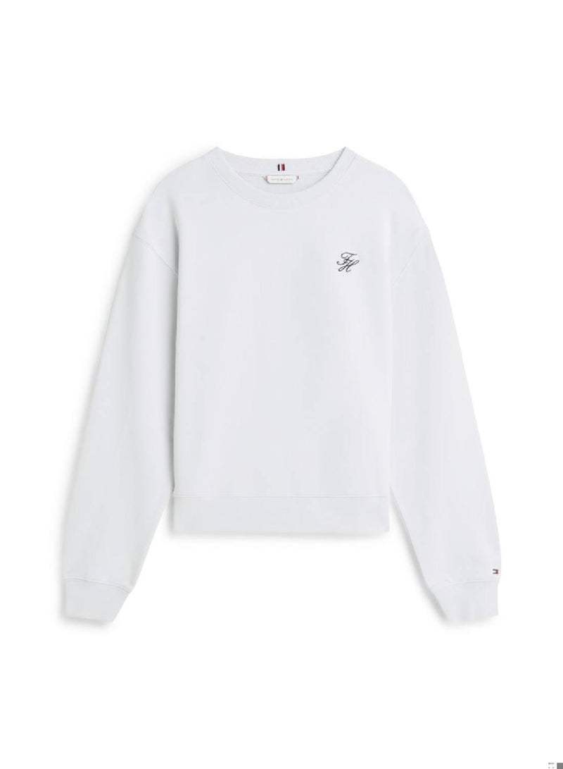 TOMMY HILFIGER Logo Embroidery Terry Sweatshirt - Image 4