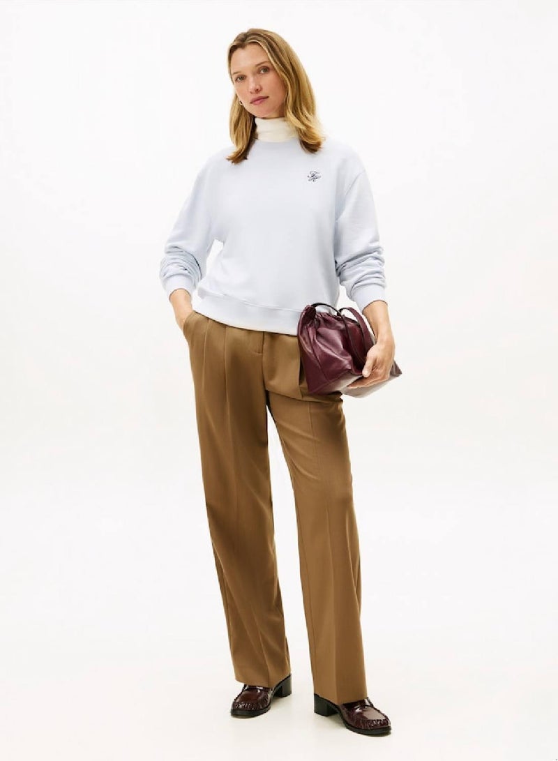 TOMMY HILFIGER Logo Embroidery Terry Sweatshirt - Image 3