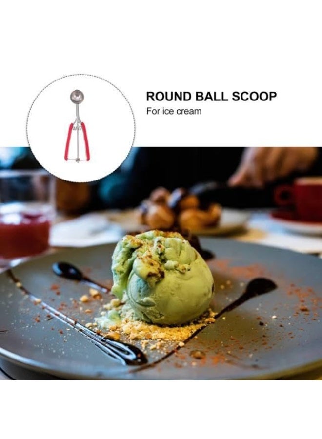 Stainless Steel Ice Cream Scoop with Ergonomic Handle and Automatic Pressure System.Perfect for Serving Ice Cream, Dough and Cakes.  - Image 3