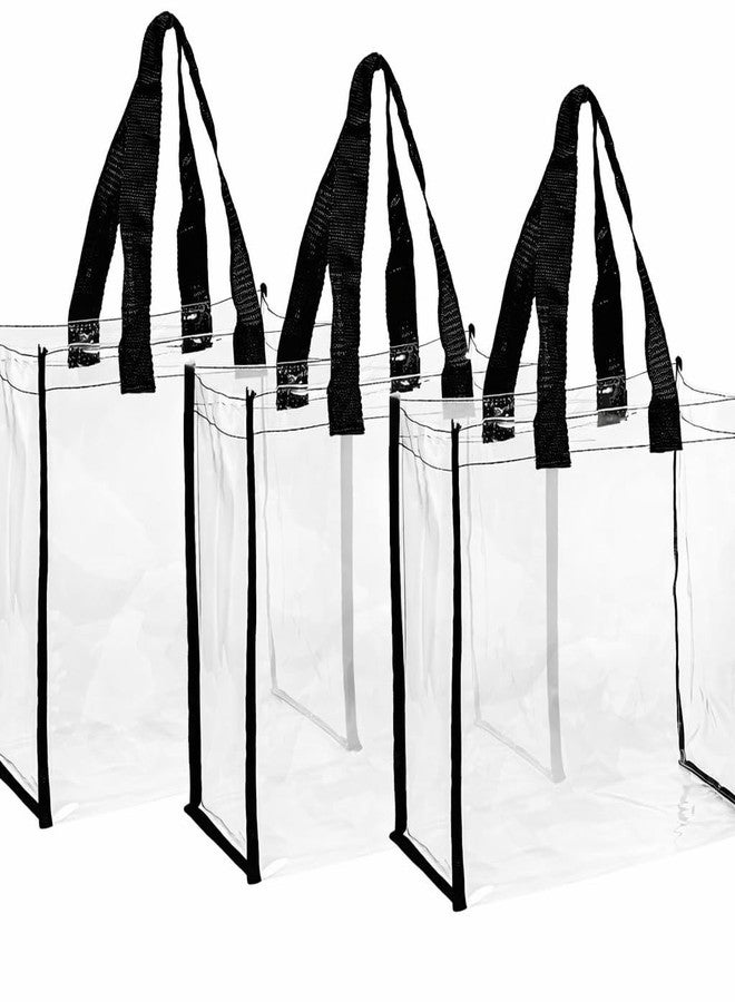 ECHSRT Large Clear Tote Bag Soulder Stap, Fashion PVC Shoulder Handbag for Women, Bag for Travel, Shopping, and Work - Tote for Women and Girls (Transprent Shoulder Strap Bag) - Image 1