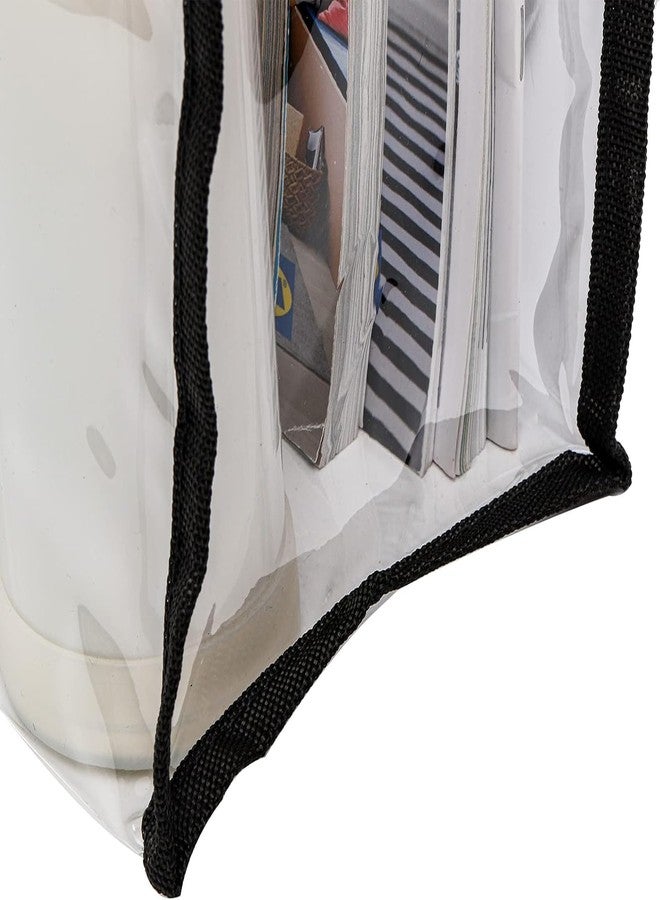 ECHSRT Large Clear Tote Bag Soulder Stap, Fashion PVC Shoulder Handbag for Women, Bag for Travel, Shopping, and Work - Tote for Women and Girls (Transprent Shoulder Strap Bag) - Image 5