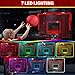 QDRAGON Indoor Basketball Hoop for Kids Over The Door Mini Basketball Hoops with 7 LED Lighting Basketball Toys Gifts for 5 6 7 8 9 10 11 12 Year Old Boys Girls Teens Red - Image 4