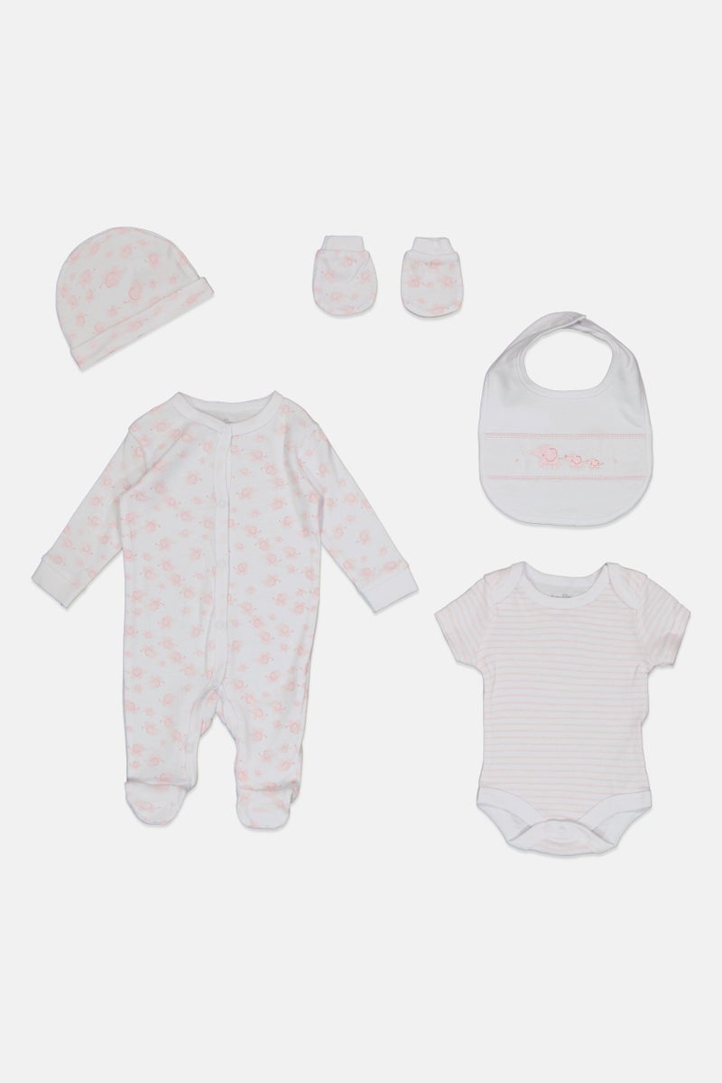 Rock-A-Bye Baby Boutique Toddlers Boy 5 Pieces Allover Print Hanging Gift Set, Multicolor  - Image 2