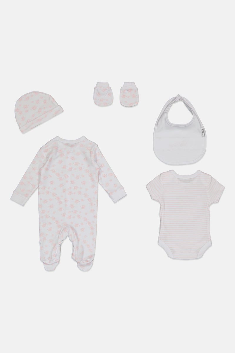 Rock-A-Bye Baby Boutique Toddlers Boy 5 Pieces Allover Print Hanging Gift Set, Multicolor  - Image 3