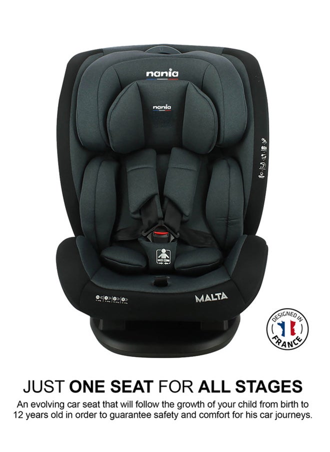 Malta Convertible Infant Carseat For Group 0+/1/2/3, 0 To 12 Years 0 - 36 Kg Grey And Black - pzsku/Z6627791F0163D736BE23Z/45/_/1716202541/22063918-21b1-4e08-b42f-2dd4dc17d26c