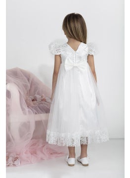 Babydola Minimony 5-9 Years Old Watermelon Sleeve Girl Child Dress Holiday Graduation Prom Evening Wedding Dress 5001  - Image 4