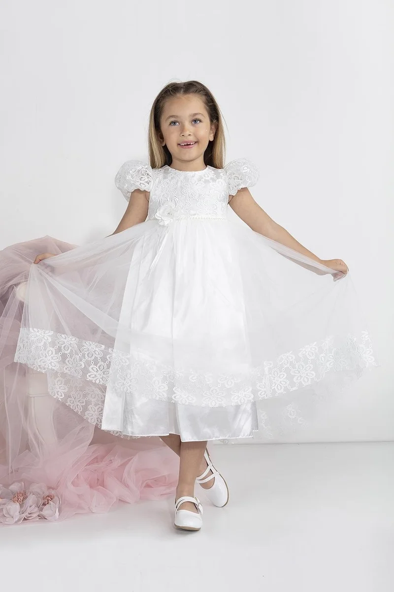 بيبيدولا Minimony 5-9 Years Old Watermelon Sleeve Girl Child Dress Holiday Graduation Prom Evening Wedding Dress 5001