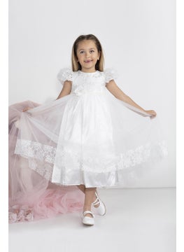 Babydola Minimony 5-9 Years Old Watermelon Sleeve Girl Child Dress Holiday Graduation Prom Evening Wedding Dress 5001  - Image 3