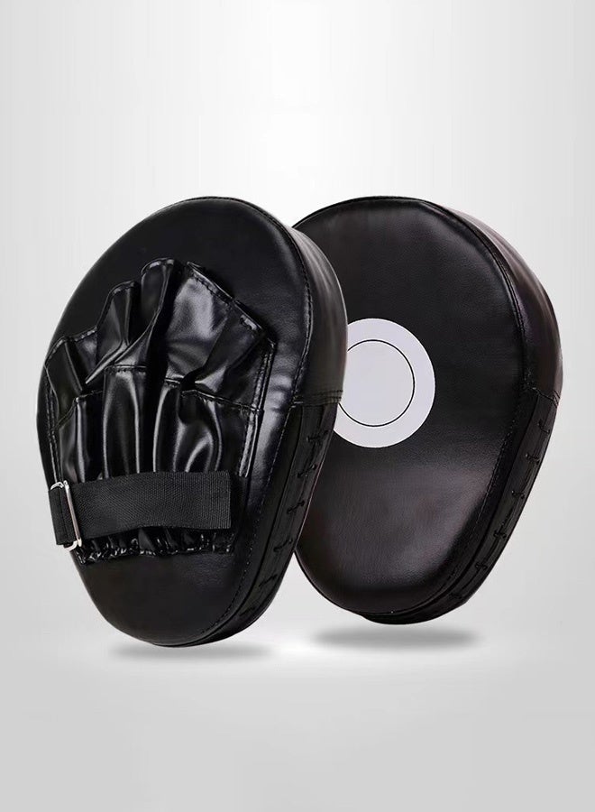 Hanayo 1 Pcs Boxing Pad MMA Curved Boxing Pad Muay Thai Hand Target Bag Martial Kickboxing Punching Bag Taekwondo Karate Sanda Training Equipment Kids Adult(Black) - Image 3