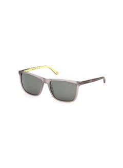SKECHERS Men's Rectangular Shape  Sunglasses SE636220R57 Lens Size: 57 Millimeter - Matte Grey  - Image 1