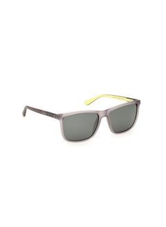 SKECHERS Men's Rectangular Shape  Sunglasses SE636220R57 Lens Size: 57 Millimeter - Matte Grey  - Image 3