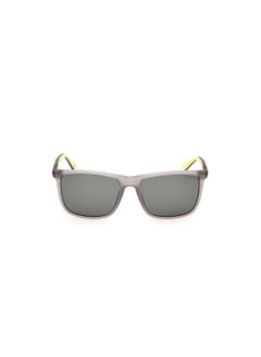 SKECHERS Men's Rectangular Shape  Sunglasses SE636220R57 Lens Size: 57 Millimeter - Matte Grey  - Image 2
