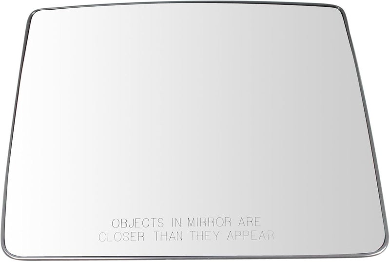 TRQ Right Upper Mirror Glass Heated Convex Snap On Compatible with 2007-2014 Ford F-150 FO1325116 - Image 1