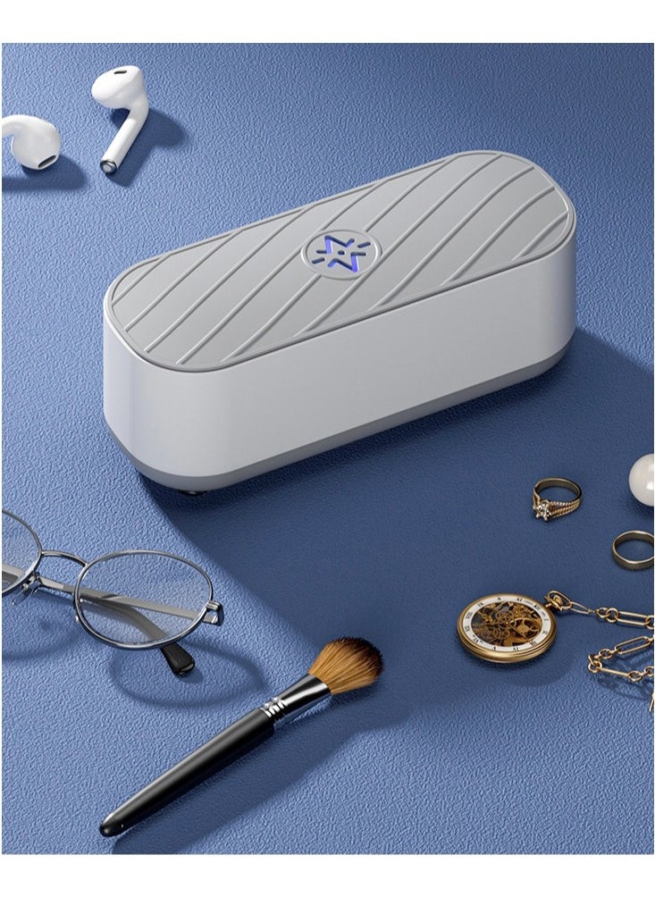 Cool Baby Style COOL BABY Ultrasonic Jewelry Cleaner Portable Professional Cleaner Blue-ray Cleaner Suitable for Glasses Necklaces Makeup Brushes Rings Watchbands Earrings (USB Rechargeable)  - Image 1