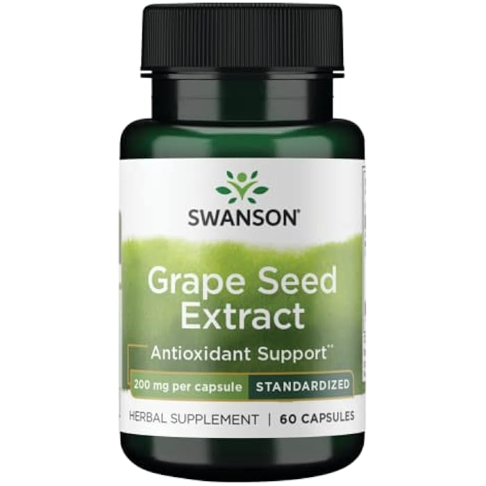 Swanson HI Pot Grape Seed EXT STD 200MG 60CP - Image 1