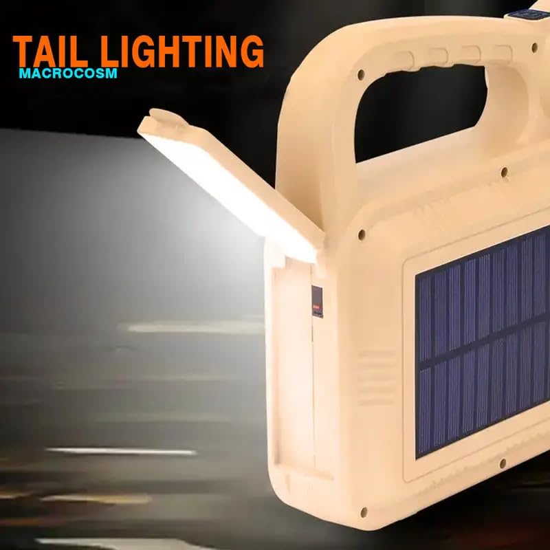 BLURISM Solar Lantern LED Flashlight for Power Outages Portable Camping Essentials Lights Rechargeable Battery Powered Tent Lights for Emergency Survival Kits Operated Lamp - Image 5