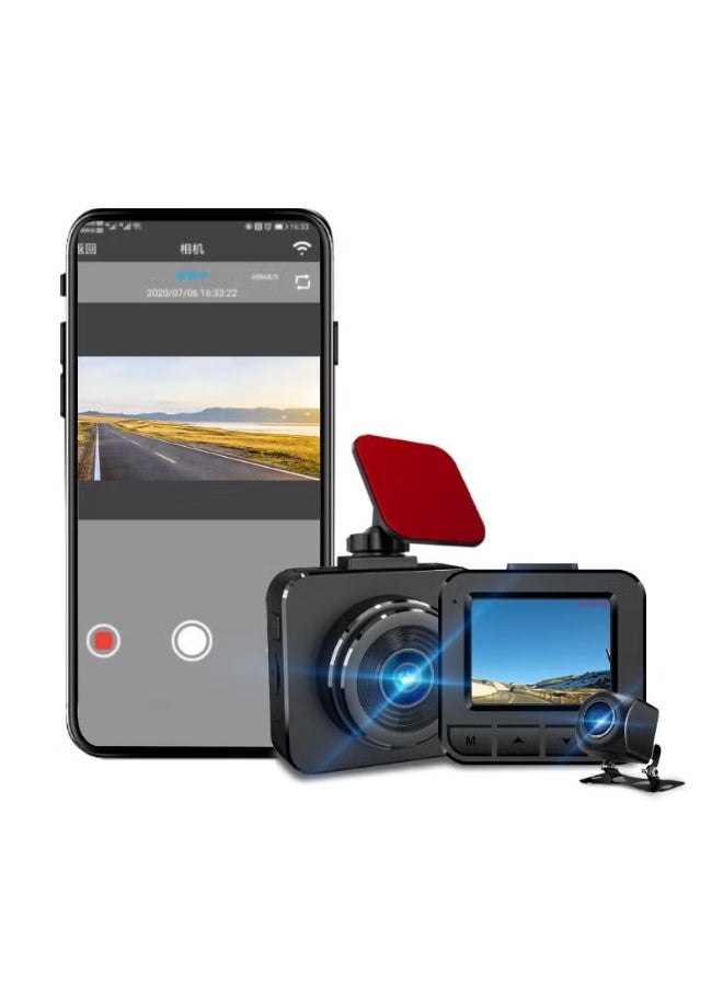 **Car Cam Recorder 1080P – Full HD Dash Camera with App Control, Super Capacitor, Loop Recording & HDMI Output for Reliable Driving Safety** - Image 1