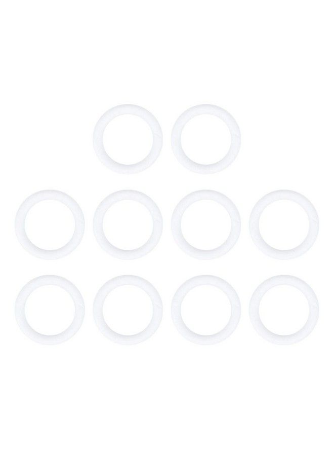 EXCEART Wreath Foam Ring 10Pcs Craft Foam Wreath Polystyrene Foam Ring Modeling Shape For Diy Arts And Crafts Floral Projects Round Foam Ring - Image 1