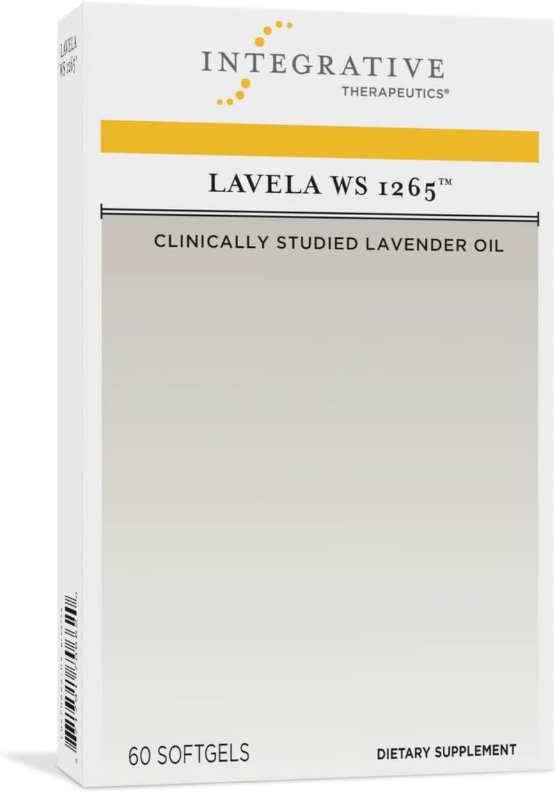 Integrative Therapeutics Lavela WS 1265  Lavender Essential Oil Supplement for Sleep  Stress Support  DairyFree  60 Softgels 60 Servings - Image 1