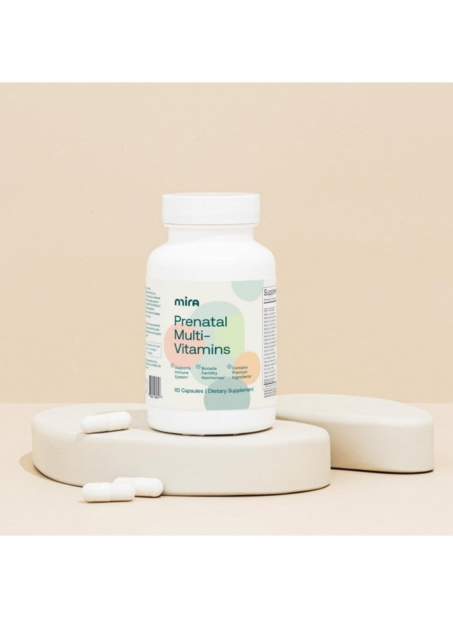 MIRA Prenatal Multi-Vitamins for Women, Folate & Choline, Supplement for Before, During, and Post Pregnancy, Support Your Pregnancy & Fetal Development, 60 Capsules (30 Servings), 1 Pack - Image 4