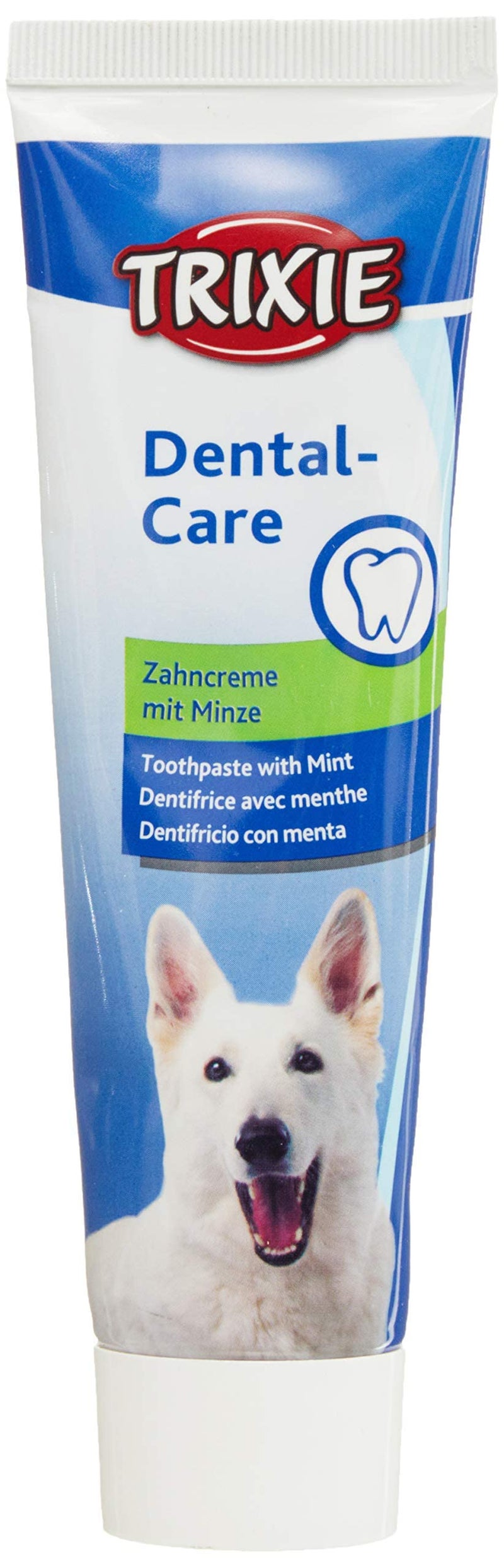 Trixie Mint Flavor Toothpaste, Oral & Dental Care for Dogs, Freshens breath, fights plaque, 100 g (Pack of 3) - Image 1