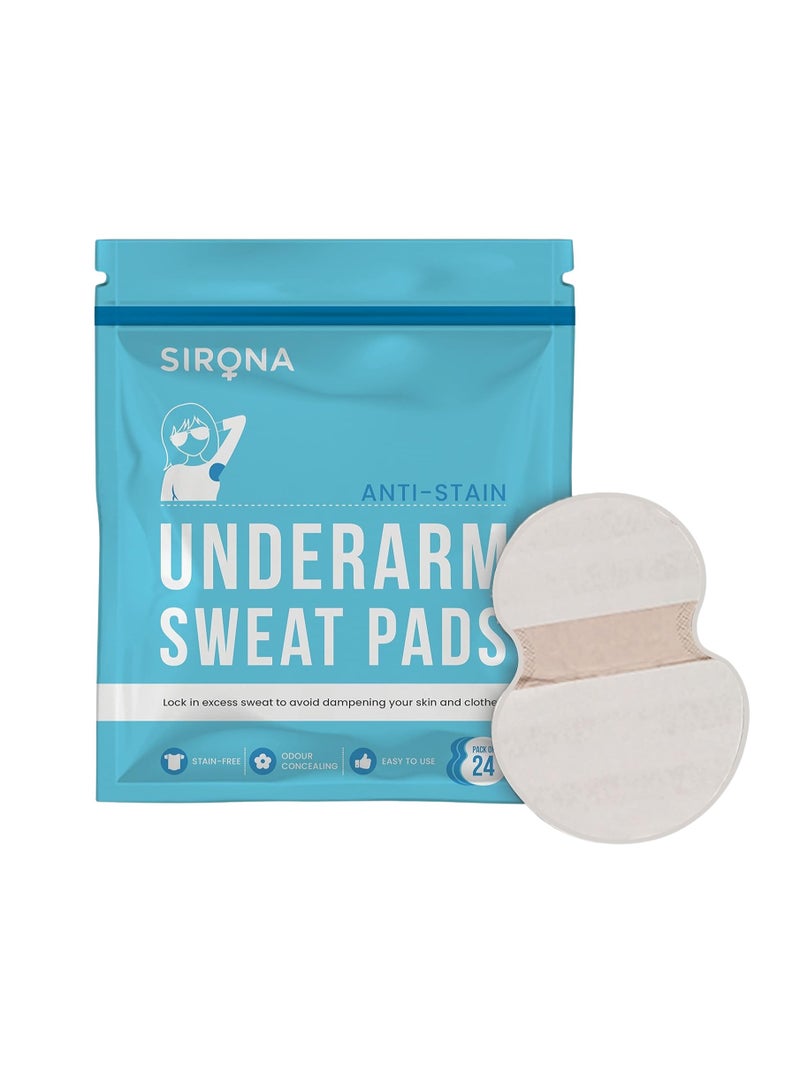 Sirona Underarm Sweat Pads 24 Pcs - Image 1