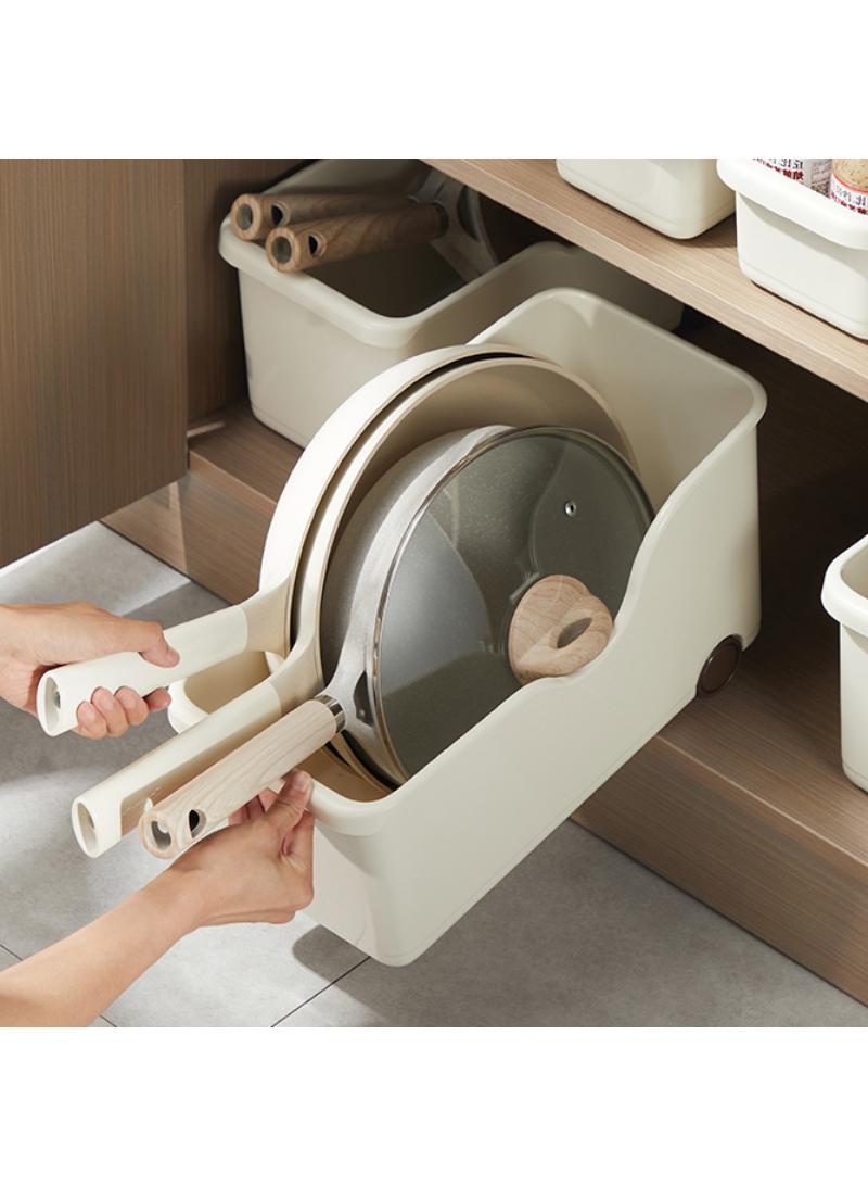 Kitchen pan storage box seasoning bottle storage box desktop organizer - Image 1