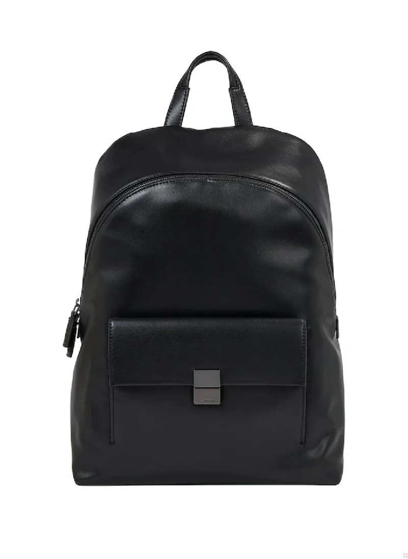 CALVIN KLEIN Men's Round Backpack, Black