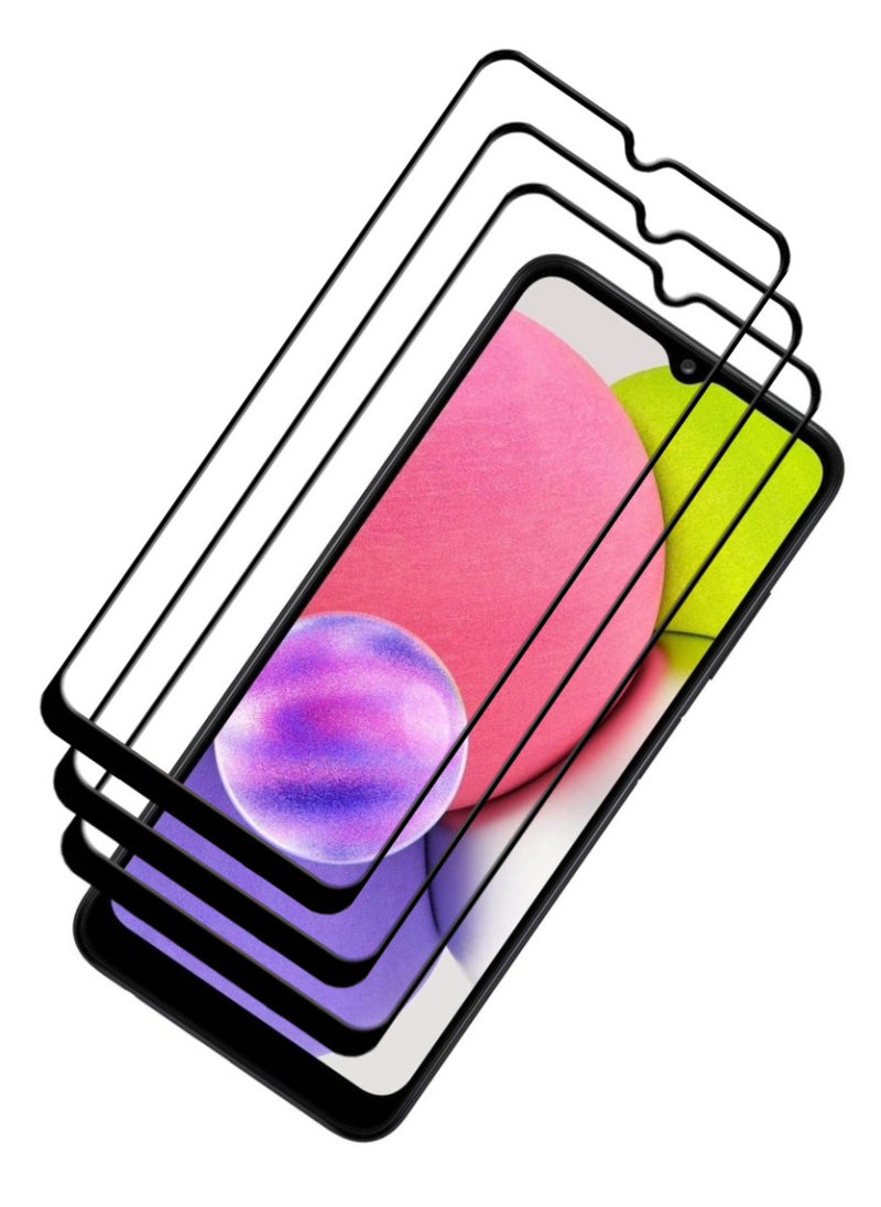 ACLIX 3 Pieces Antistatic ESD Dustproof Premium Quality High Definition Tempered Glass Screen Protector Designed For Samsung Galaxy A03s - Image 1