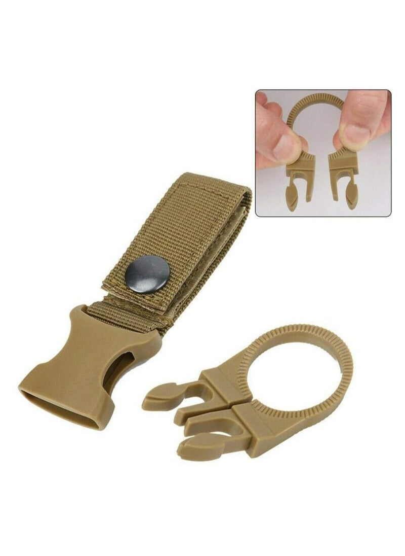 Generic 3-Pack Hanging Bottle Buckle Clip Carabiner,Portable Mineral Water Bottle Ring Holder Keychain Belt Webbing Strap for Outdoor Camping Hiking Traveling  - Image 3