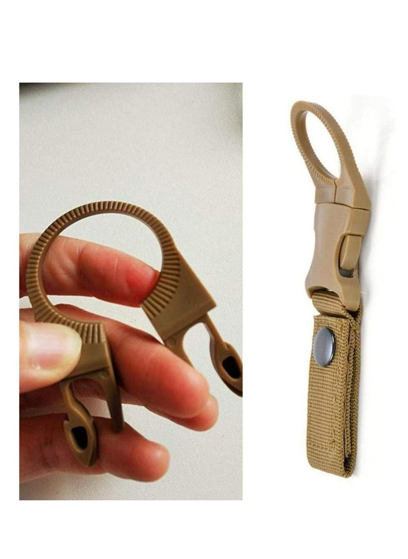 Generic 3-Pack Hanging Bottle Buckle Clip Carabiner,Portable Mineral Water Bottle Ring Holder Keychain Belt Webbing Strap for Outdoor Camping Hiking Traveling  - Image 5