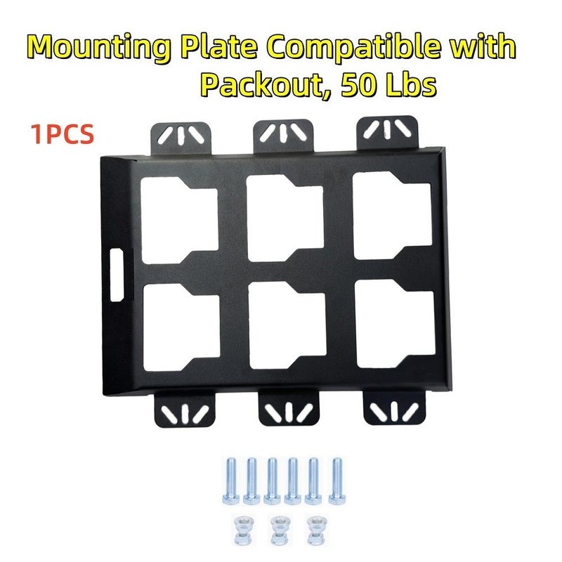 30 Lbs Powder Coated Metal Half Plate Black For Tool Storage Organization System - Image 1