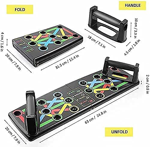 GRAZIA Push Up Board with Foam Grip Handle for Chest Press, Home Gym Fitness Exercise, Strength Training, Push Up Bar Stand for Men and Women, Exercise Equipment for Home - Image 3