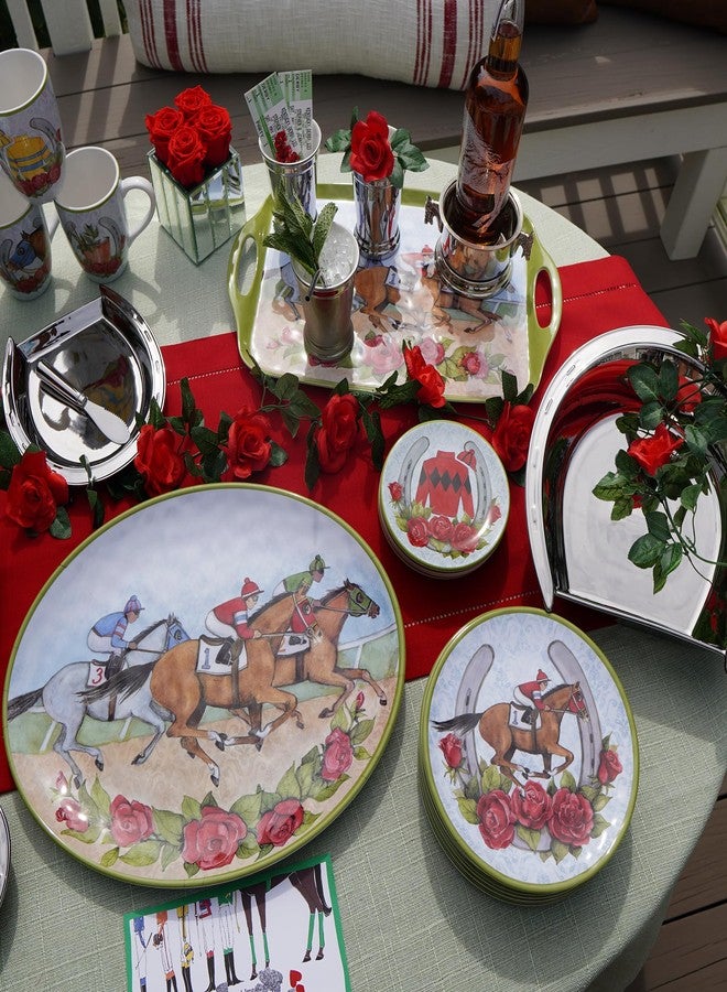 Certified International Derby Day at the Races Silver Plated 3-D Horseshoe Serving Bowl–Make a statement with this lustrous equestrian centerpiece, perfect for race day celebrations, fine dining, and elegant entertaining. - Image 2